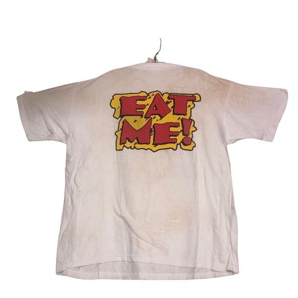Tequila Monte Alban Mezcal Worm (Eat Me) n back distressed discolored Sm 90’s - Picture 2 of 7